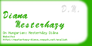 diana mesterhazy business card